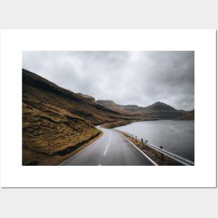 An Empty Road (Faroe Islands) Posters and Art